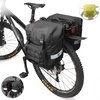 woegel dubbele fietstas - 40l - zwart
