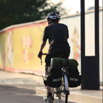 woegel dubbele fietstas - 40l - zwart
