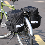 woegel dubbele fietstas - 40l - zwart