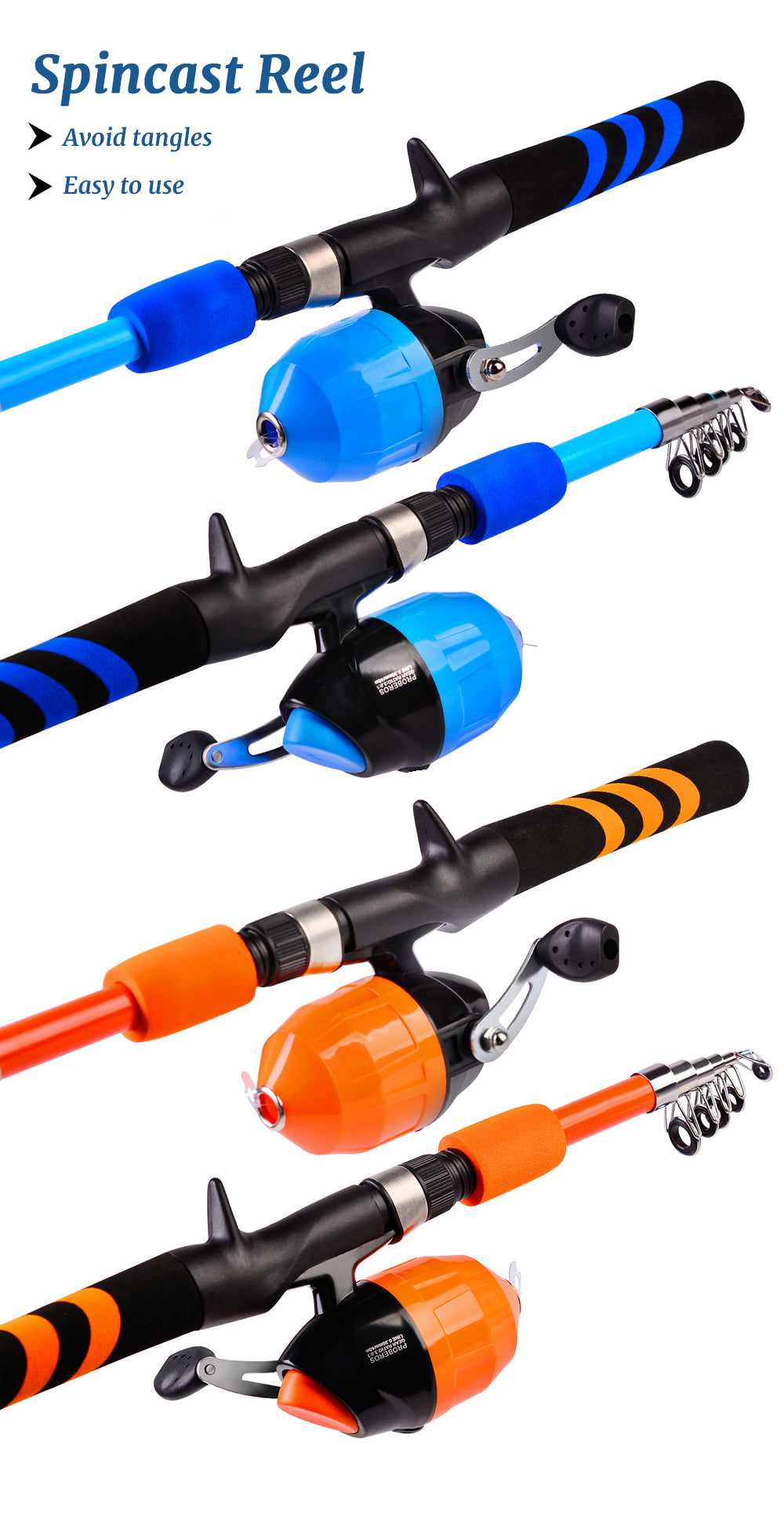 woegel hengelset – complete visset – vishengel + accessoires –  hengel van 1.75 meter inschuifbaar – voor beginners en gevorderden – oranje