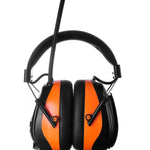 Woegel Oorkappen met FM RADIO - oorbeschermers met BLUETOOTH – oplaadbare batterij - oranje