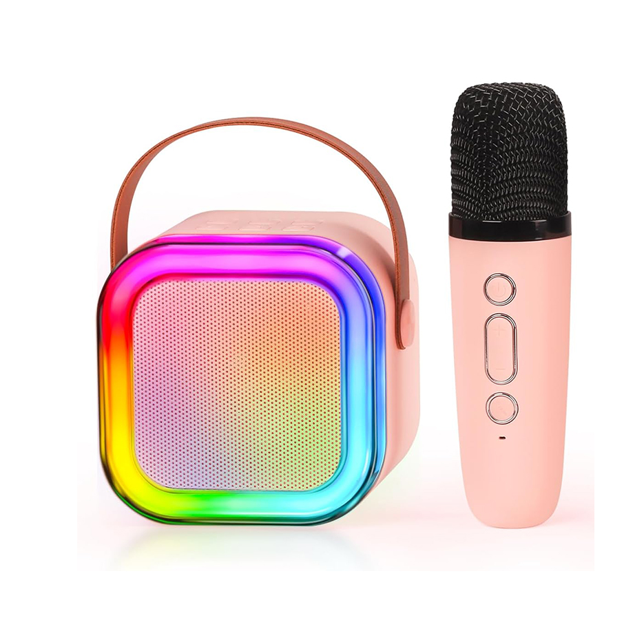 Woegel karaoke set A3-led – met bluetooth, TF-kaart en stemvervormer