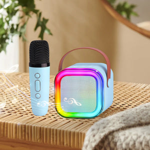 Woegel karaoke set A3-led – met bluetooth, TF-kaart en stemvervormer