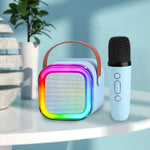 Woegel karaoke set A3-led – met bluetooth, TF-kaart en stemvervormer