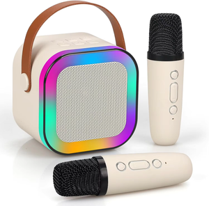 Woegel karaoke set A3-led – met bluetooth, TF-kaart en stemvervormer
