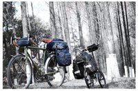 woegel fietstas - 65l - 3 delige set - upgrade - blauw - RHINOWALK®