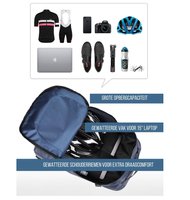 woegel fietstas - 65l - 3 delige set - upgrade - blauw - RHINOWALK®