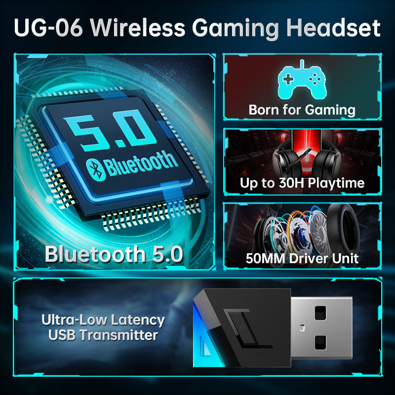 Woegel UG-06 - draadloze gaming headset