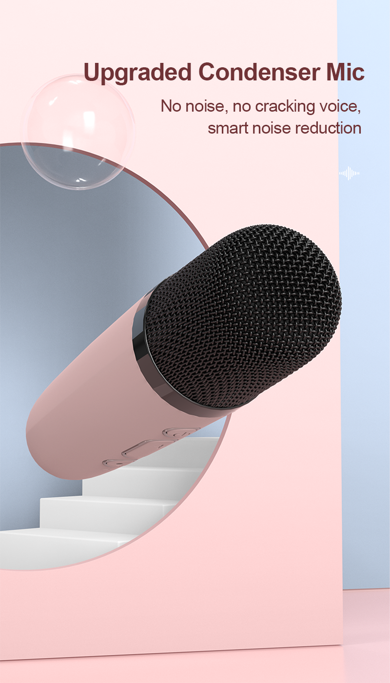 Woegel karaoke set A3 – met bluetooth, TF-kaart en stemvervormer