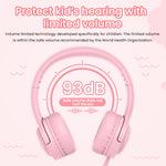 picun Q2 koptelefoon voor kinderen - roze