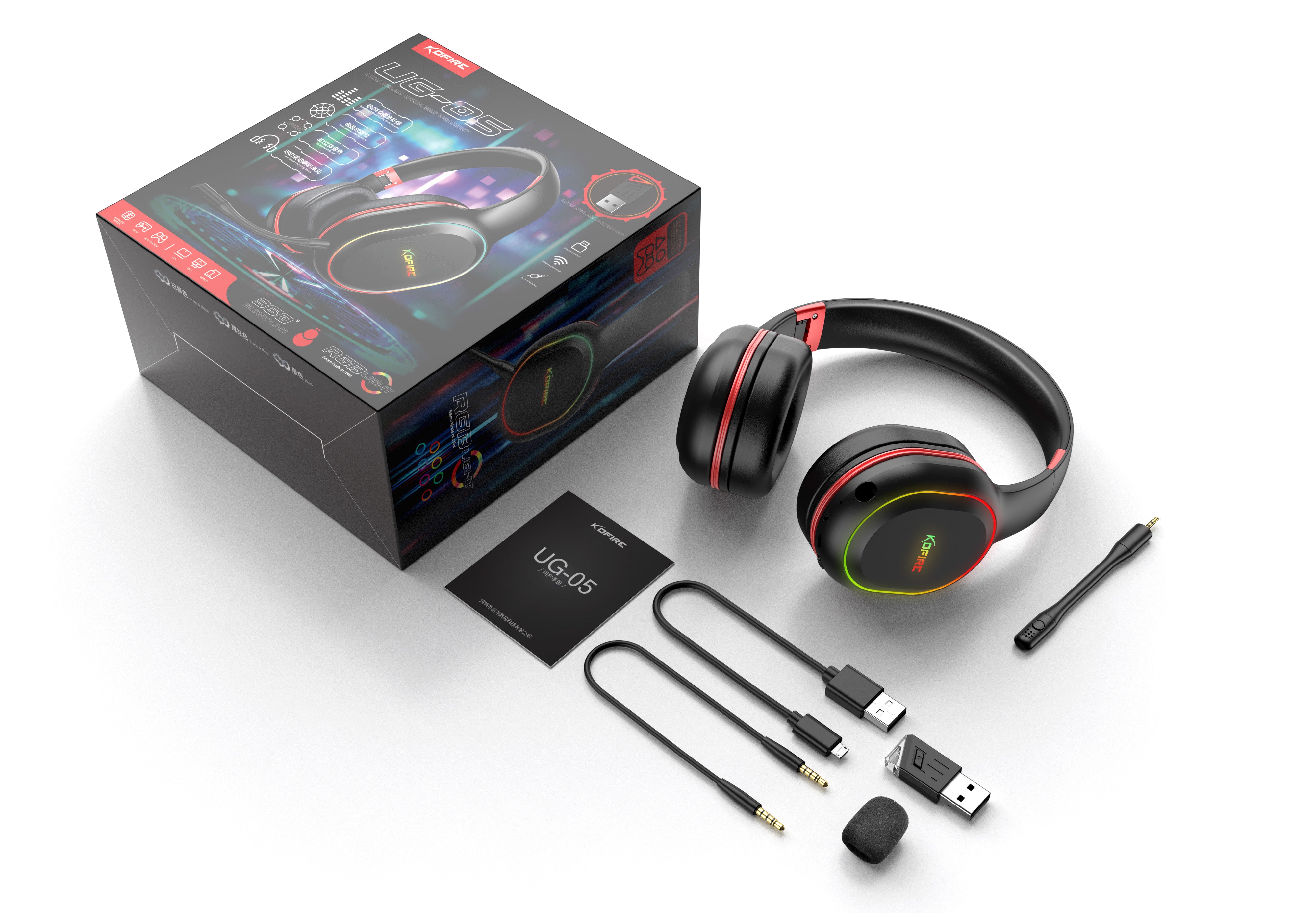 kofire UG-05 gaming headset - zwart